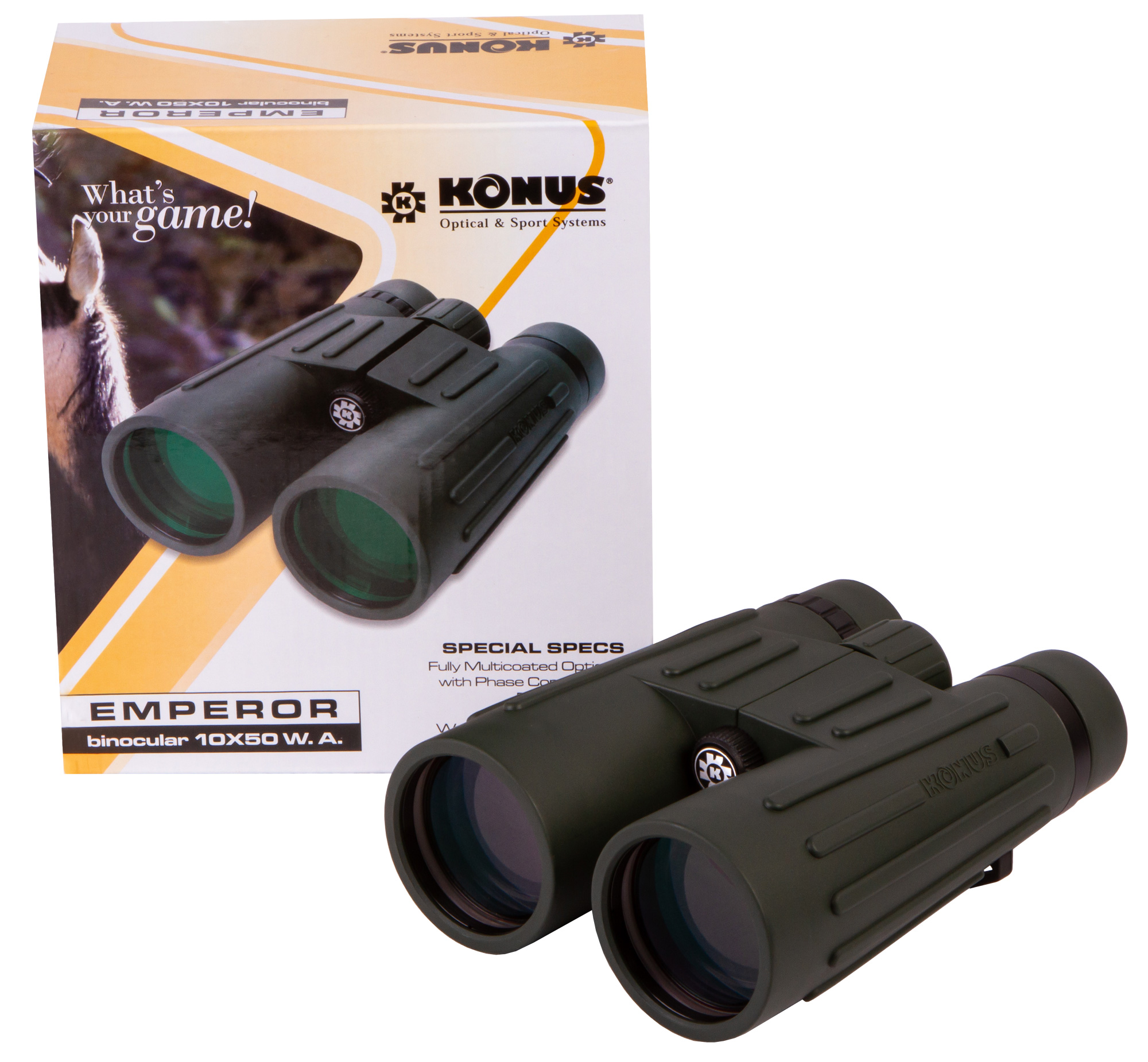 БинокльKonusEmperor10x50WAGreen9